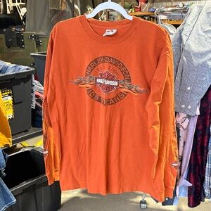 Harley-Davidson Burnt Orange Long Sleeve Tee